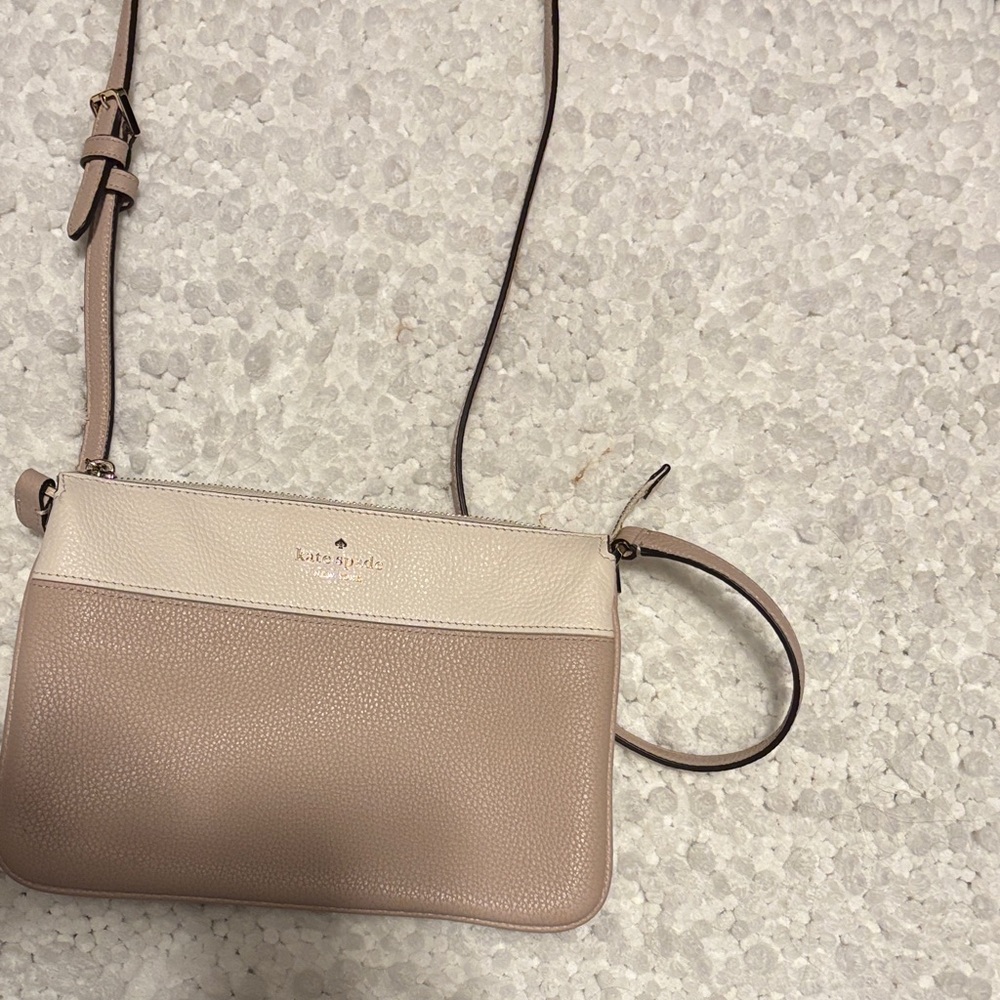 Kate Spade Cream and Tan Crossbody Bag